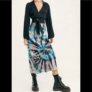 Free people tie-dye skirt